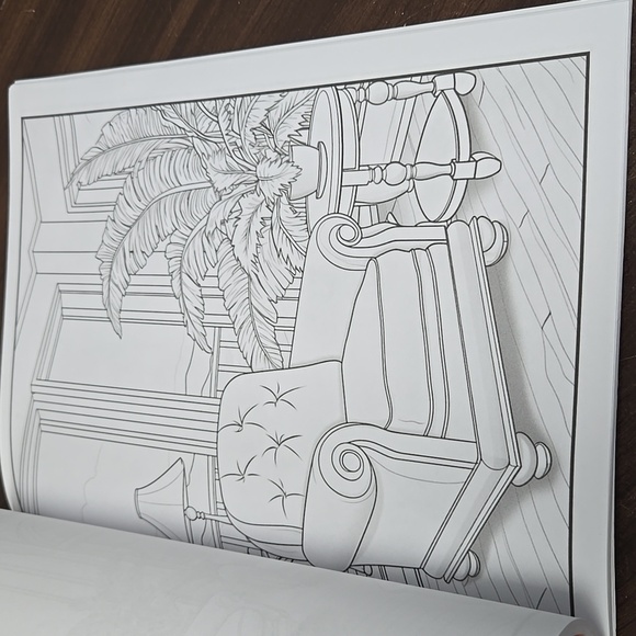 Interior Designs Coloring Book - Picture 3 of 4